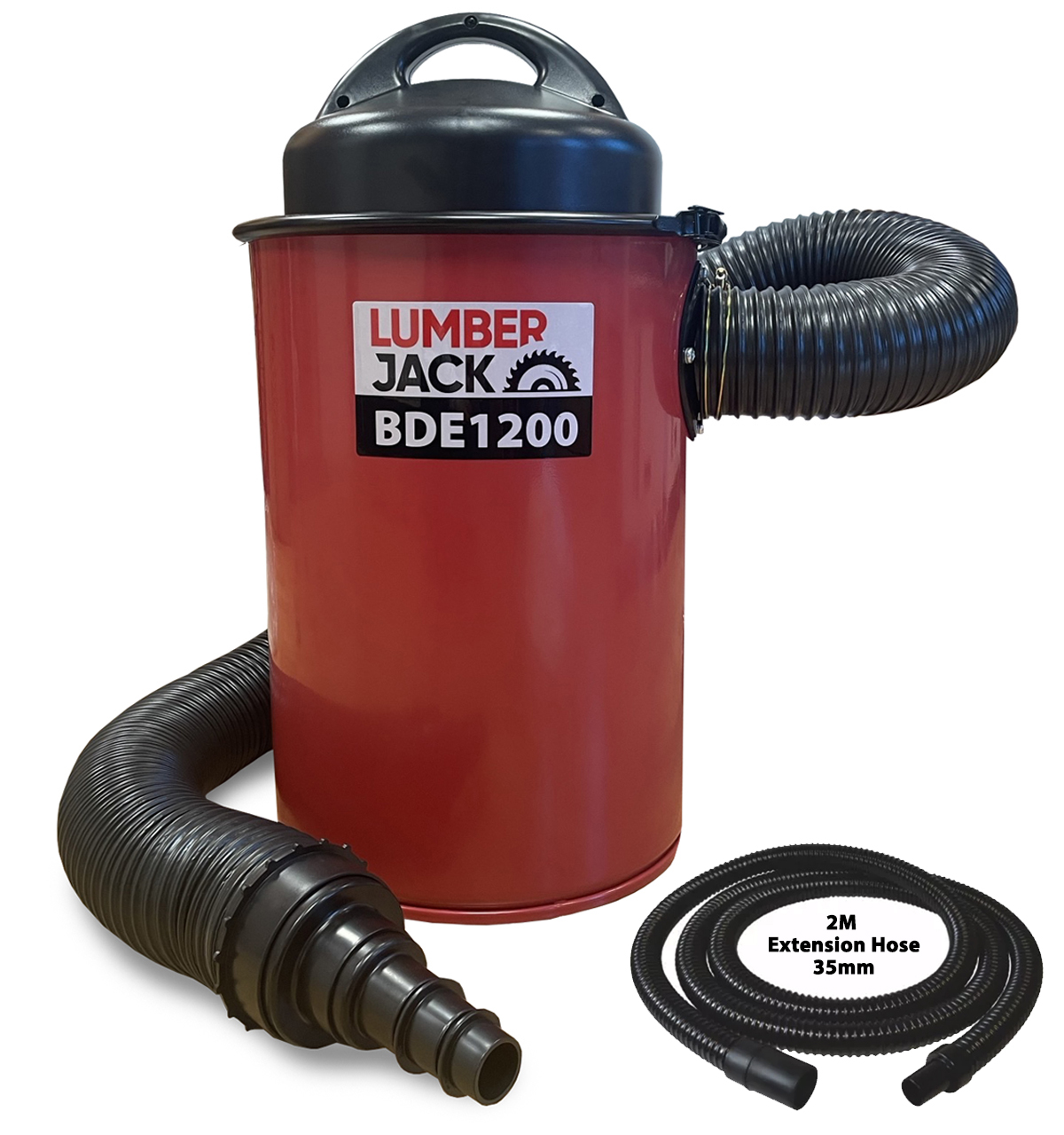 Lumberjack 1200W 50L Dust Chip Collector Extractor hose Extraction 240V Workshop